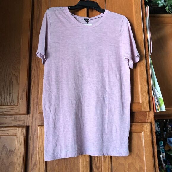NWT MONROW Burn Out Oversized Crew Neck Tee Lavender - M - Picture 4 of 12